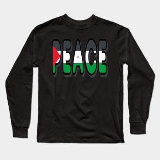 Peace Palestine Long Sleeve T-Shirt